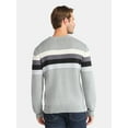thumbnail image 3 of George Men's and Big Men's Chest Stripe Sweater, Midweight, Sizes S-3XL, 3 of 5