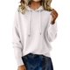 thumbnail image 3 of Suéteres de mezcla de Cachemira for mujer, sudaderas con capucha de lana suave con cuello redondo, jersey de punto acogedor con cordón for Otoño e Invierno 2026, 3 of 4
