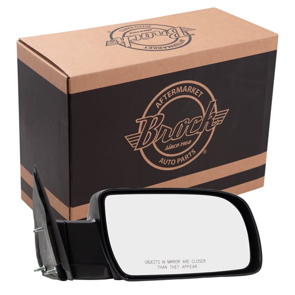 Brock Manual Mirror for 1988-1999 C1500 Standard Type Metal Base Manual Fold Right 15764760