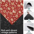 thumbnail image 3 of Red Christmas Gingerbread and Mitten Pattern Kitchen Rugs Sets Of 3,Kitchen Runner Rugs Non Skid Washable,Decorative Kitchen Floor Mats for Kitchen,Sink,Laundry,17"x30"+ 17"x47" + 17"x59", 3 of 6
