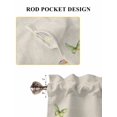 thumbnail image 6 of Wildflowers 2 Panel Kitchen Curtains for Windows, Spring Vintage Tulip Butterfly Floral Leaf Bathroom Privacy Curtain, Home Décor Window Treatment for Bedroom/Living Room 55"x45", 6 of 6
