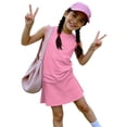 thumbnail image 6 of Summer Outfits for Children Girls Size 7 Cute Preppy Two Piece Outfits Activewear Casual Tank Topss Top and Skirts Clothing Sets Pink 3-4 Years, 6 of 7