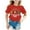 Red, variant on WEAIXIMIUNG Girl Shirts Crop Tops Kids' Back To School Graphic Short Sleeve Round Neck Tee Bright & Comfortable for Boys & Girls 11