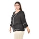 thumbnail image 2 of Blusa Boho con bordado etnico Roman Fashion /Tallas Extras, 223 (Negro) negro 38, 2 of 6