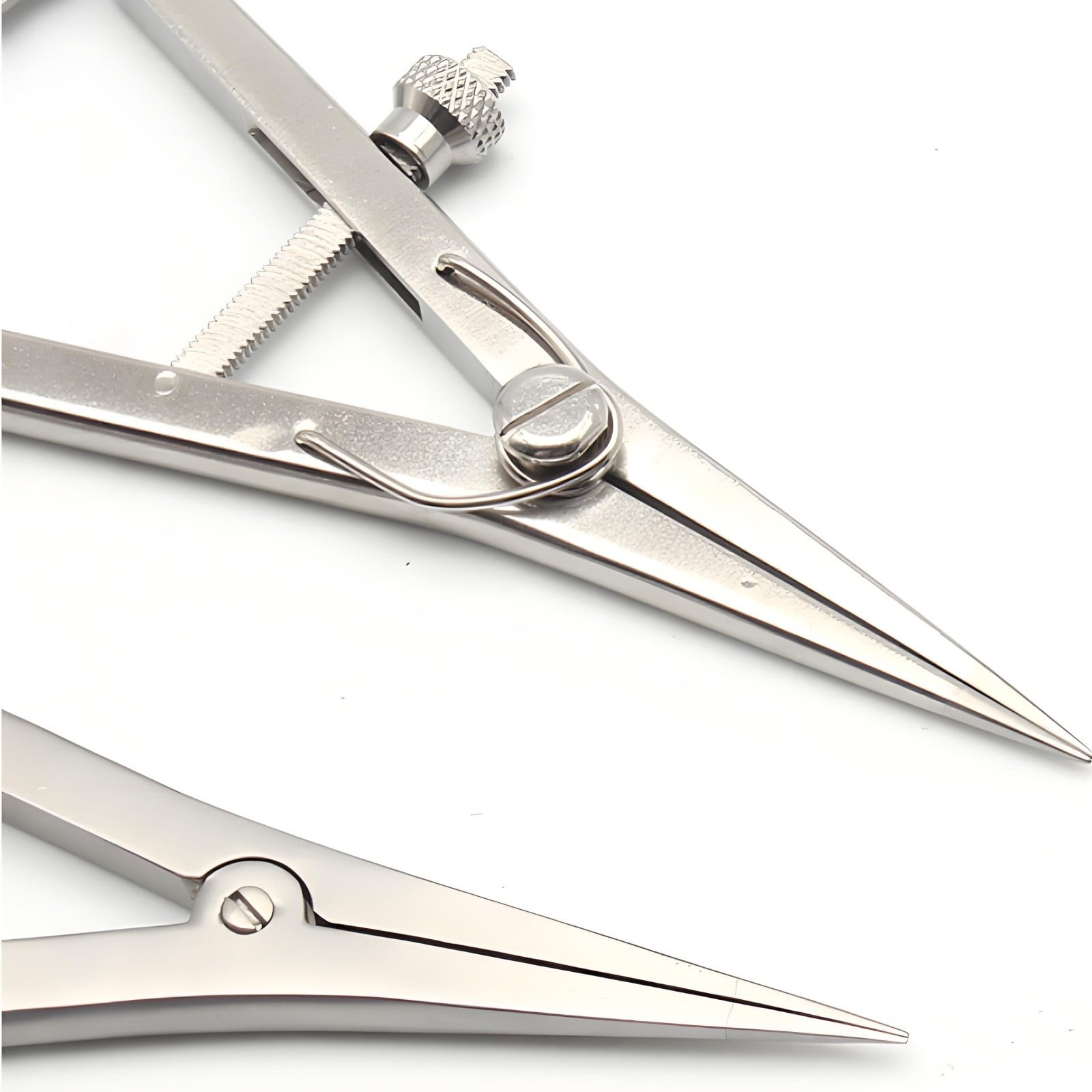 Stainless Steel Leather Edge Spacing Gauge, Adjustable Scribing Tool with Scale for DIY Leathercraft, Precision Stitch Line Marker (Type A Screw Lock / Type B Standard)