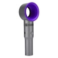thumbnail image 3 of Ventilador sin aspas Mini ventilador portátil USB recargable de cuarta generación para el hogar al aire libre (violeta), 3 of 8