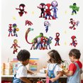 thumbnail image 5 of Spider Man Wall Decals Bedroom Accessories Superheroes Wall Stickers Wall Decals Bedroom Decor Nursery Decorative 12X24 inch, 5 of 6