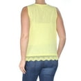 thumbnail image 2 of Maison Jules Womens Crochet-Hem Tank Top, 2 of 2