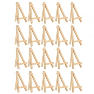  NUOBESTY 10pcs Mini Wooden Artist Easel Triangle Easel Small  Easel Stand Easel for Kids Mini Wooden Easel Painting Small Wooden Easel Mini  Easels Bamboo Small Wooden Frame Desktop Child : Office