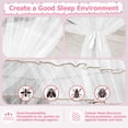 thumbnail image 5 of Twin Size Bed Canopy with Lights, Bed Canopy for Girls Princess with Luminous Stars, Canopy Bed Curtains for Twin Bed Kids Indoor Decor Bedroom, 4 Corner Post Bunk Bed for Student Dormitory, White, 5 of 15