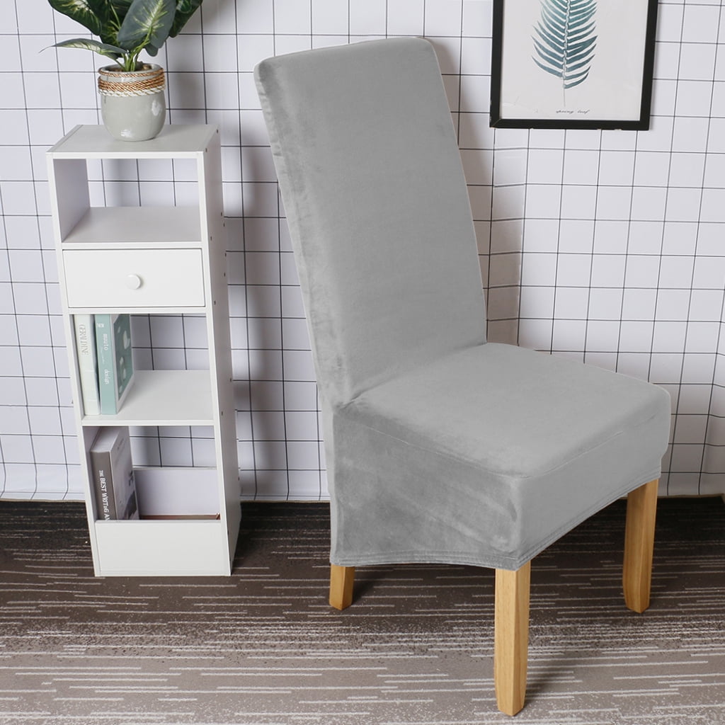 Rosnek Stretch Fox Pile Velvet Chair Slipcover Large Spandex