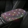 thumbnail image 7 of Walbest Bling Car Interior Accessories for Women, Bling Steering Wheel Cover Seat Belt Shoulder Pad, Rhinestones Glitter Gear Shift Cover Rhinestone Center Console Cover Shift Cover (1Pc), 7 of 7