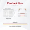 thumbnail image 2 of 10mm Connector for 3-Pin CCT COB LED Strip Light 40pcs Strip to Wire Connector 9.84ft(300cm) Long 22AWG Extension 3 Wire for Non Wired Gapless Solderless, 2 of 7