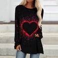 thumbnail image 1 of Qertyioot Cadeau de la Saint-Valentin! Blouse Décontractée à Manches Longues et Col Rond pour Femmes, Imprimé St. Patrick, 1 of 5