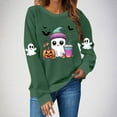 thumbnail image 4 of cocolona Womens Halloween Sweatshirts Fall Winter Long Sleeve Shirts Fashion Casual Loose Cute Graphic Tops Blouse Halloween Gifts, 4 of 4