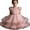 A-Pink28, variant on XUELUO Toddler Girls Tulle Princess Dress Puff Shoulder Ruffled Floral Dress Pearl Waistband Holiday Fluffy Party Skirts