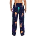 thumbnail image 3 of Disketp Sea Jellyfish Men'S Pajama Pants - Ultra Soft Fleece Sleep And Lounge Pants (Size: S-Xxl), 3 of 9