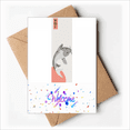 thumbnail image 1 of Japanese Traditional Fish Pattern Welcome Back Greeting Cards Envelopes Blank, 1 of 3