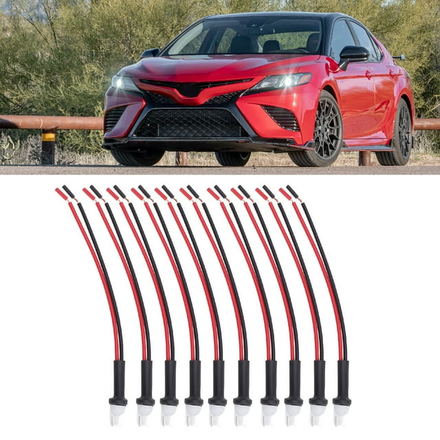 Conector de Enchufe del Arnés de Extensión T10, Enchufe de Ajuste Universal y Reproducciónico de Cable Extendido de Enchufe Masculino T10 Para Luces de Freno para Luces de Carreras