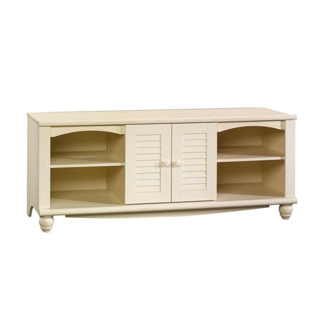 Sauder® Harbor View Collection Entertainment Credenza, Antiqued White, 403679