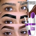 thumbnail image 4 of Eye Brow Tint,Eyebrow Gel,Peel Off Tattoo Brow Tint Gel,Brown Eyebrow Kit, Waterproof, Transfer-Proof & Sweatproof, Quick Peel Formula for Natural Fuller Brows, Mother’s Day(B), 4 of 9