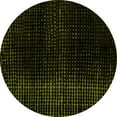thumbnail image 1 of Ahgly Company Indoor Round Abstract Yellow Modern Area Rugs, 5' Round, 1 of 4