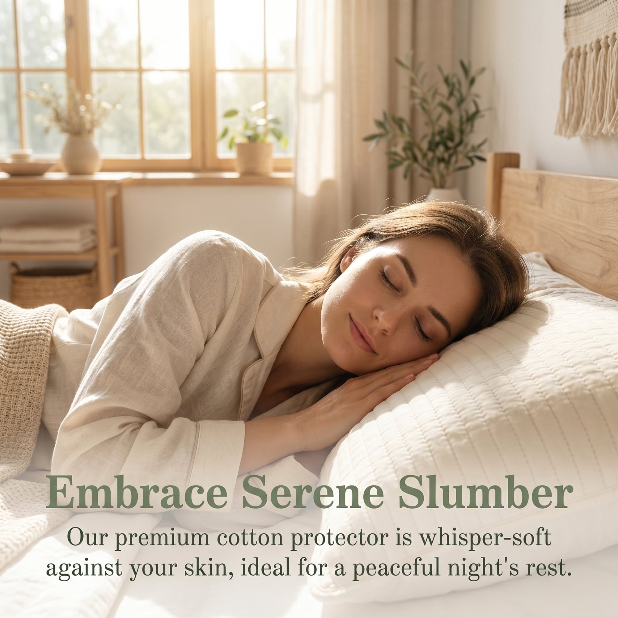 Unique Bargains Envelope-style Pillow Protector, 1 Pack Quilted Pillow Protector Beige