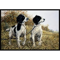 Two Springer Spaniels by Michael Herring Indoor or Outdoor Mat, 24 x 36