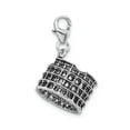 thumbnail image 2 of Sterling Silver Roman Colosseum Charm Pendant for Women, Italy Landmark Travel Jewelry, Cultural Heritage Souvenir, Historic European Style, 2 of 7