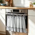 thumbnail image 4 of Curtain Tier Bow Ruffled Window Valance For Kitchen Small Window Decoration, 4 of 9