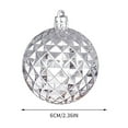 thumbnail image 5 of Uutvery 36Pcs Christmas Ball Set Electroplated Christmas Tree Ornaments Shiny Decorative Hanging Balls for Holiday Party Home Decorations Silver, 5 of 7
