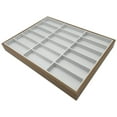 thumbnail image 1 of Glasses Display Tray 18 Grids Organizer Box for Sunglasses Ears Bracelet, 1 of 7