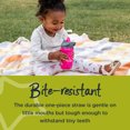 thumbnail image 5 of Tommee Tippee Insulated Sporty Straw Toddler Cup, 12m+, 9oz, Spill-Proof, Pink, 1-Pack, 5 of 7