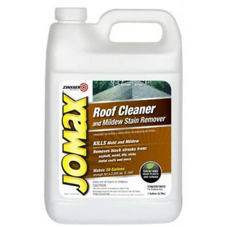 Jomax Gallon Roof Cleaner & Mildew Stain Remover Removes Black (Best Cleaner For Black Mold)