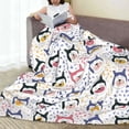 thumbnail image 6 of Cauagu Cute Dog Pattern Flannel Bed Blankets,Fleece Blanket Comfortable Air Conditioning Blanket for Sofa Bed Travel Couch & Living Room -50"x40", 6 of 8