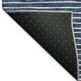 thumbnail image 3 of Addison Rugs Mayfield Washable Transitional Stripes Navy Rectangle Rug, 8' x 10', 3 of 6