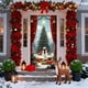 thumbnail image 5 of Cortina Navideña de Poliéster de 35 X 72 Pulgadas con Diseño de Papá Noel | Decoración Navideña Duradera para Puertas, Paredes y Mesas | Fácil de Instalar para Fiestas Navideñas, 5 of 6