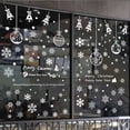 thumbnail image 3 of Nvzi Calcomanías navideñas para ventanas de vidrio, 6 hojas, calcomanías navideñas para ventanas para niños, calcomanías navideñas para ventanas, decoraciones de invierno, B, 3 of 4