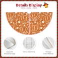 thumbnail image 3 of Balery Hand-drawn Pumpkin with Flowers Printed Christmas Tree Skirt , Merry Christmas Party Christmas Tree Decoration,Adjustable Tree Skirt-30", 3 of 6