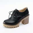thumbnail image 2 of Women's Middle Heels Heel Shoes Breathable Casual Walking Comfort Lace Up Mid Heel Dress for Daily Leisure and, 2 of 7