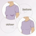 thumbnail image 6 of Breast Sweat Pads, Small, 100% Cotton Disposable Under Breast Liner, 6 Pieces, Adhesive, 6 of 6