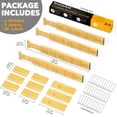 thumbnail image 4 of SpaceAid Separadores de cajones de bambú con inserciones y etiquetas, organizadores de cajones ajustables para cocina, organización expandible para el hogar, oficina, aparadores, 4 divisores con 9 ins, 4 of 5