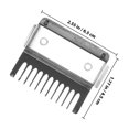 thumbnail image 2 of HEATSHAKING 4Pcs Black Clipper Guards Attachments Durable Plastic Combs for Easy Hair Cutting, 2 of 6