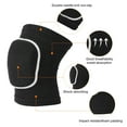 thumbnail image 3 of Uxcell L Protective Knee Pads Volleyball Knee Pads Sponge Knee Pads Brace, Black White 3 Pairs, 3 of 6