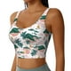 thumbnail image 2 of Fotbe Hawaii Palms Sujetador Deportivo Largo sin Aros para Mujer con Almohadillas y Soporte Medio, Transpirable y Absorbente, Camiseta Tipo Chaleco o Tank Top-XX-Large, 2 of 8