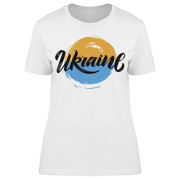 Handwritten Ukraine T-Shirt Women -Image by Shutterstock, Female Small