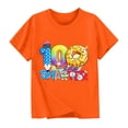 thumbnail image 3 of RXMEKW T-Shirt Imprimé pour Filles Manches Courtes Col Rond Haut Décontracté pour Enfants en Polyester avec Design Graphique Beigne pour la Saison Scolaire Printemps et Été, 3 of 5