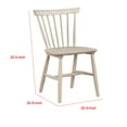 thumbnail image 5 of Baylee Side Dining Chair Set of 2-Spindle Back-Tapered Legs-White Oak Wood, 5 of 6
