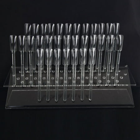 Simply Crazy Tool - Crazy K&A Nail Art False Polish Display Clear Stand Rack 64 Display Sticks Practice Tool Nail Art Tips, Nail Art False Polish Display Clear Stand Rack 64 Display.., By Crazy KA From USA