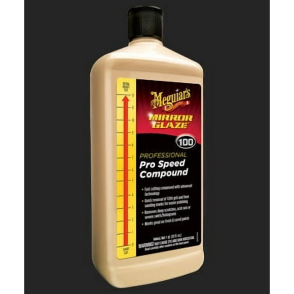 Meguiars Polishing Compound M10032 Mirror Glaze; Use To Remove Deep Scratches/Acid Rain/Severe Swirls and Holograms; Liquid; 32 Ounce Bottle; Single